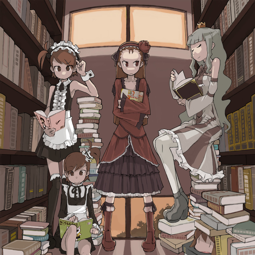kikuchi makoto, shijou takane, minase iori, hagiwara yukiho, futami mami, and 1 more (idolmaster and 1 more) drawn by tugeneko