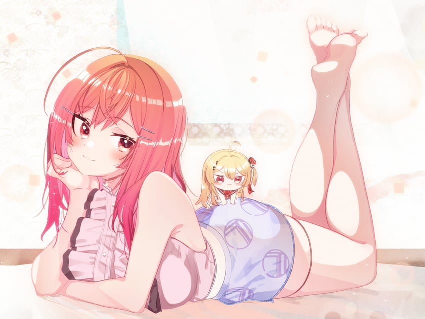 ichijou ririka and otonose kanade (hololive and 1 more) drawn by unier