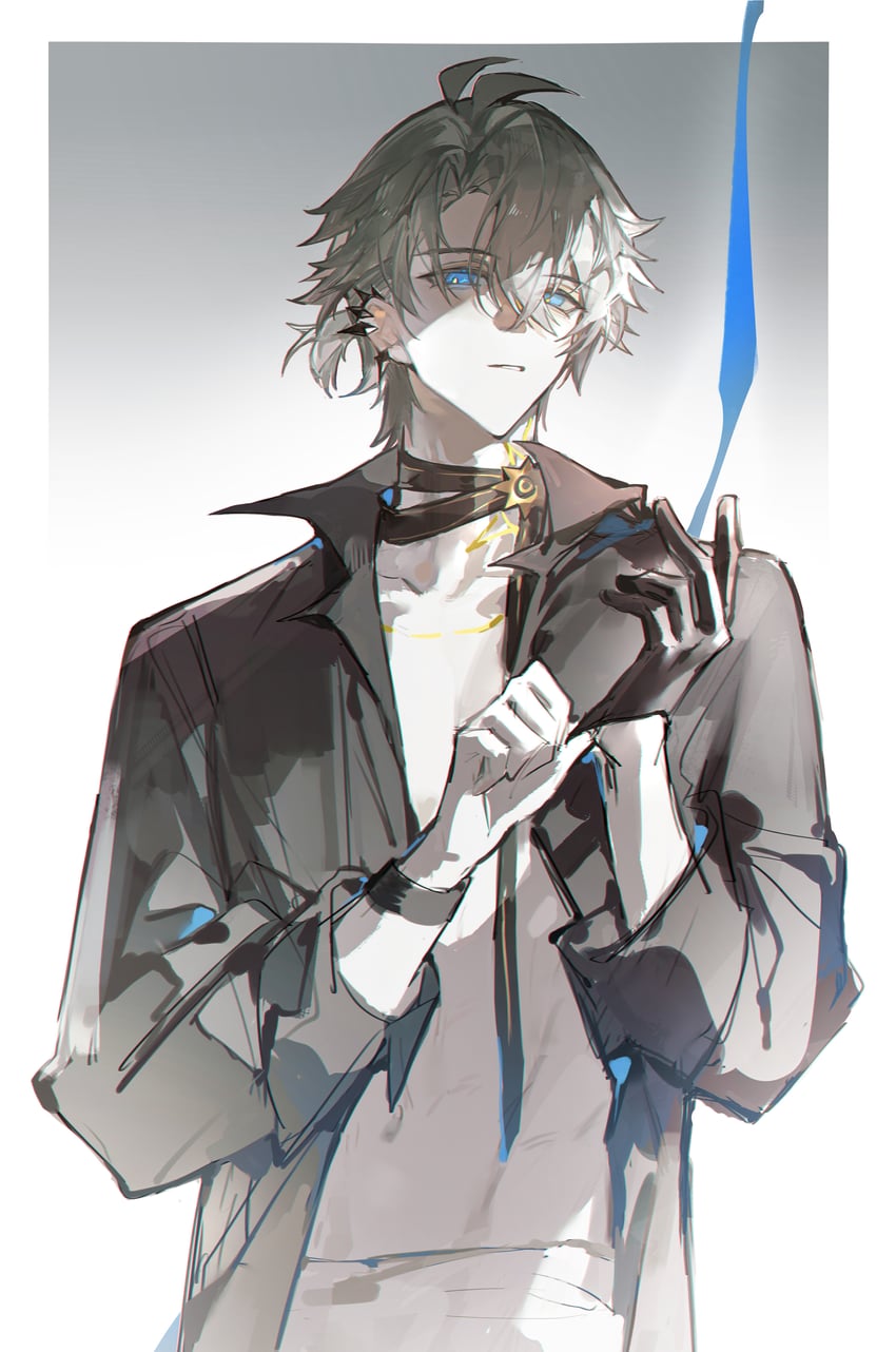 phainon (honkai and 1 more) drawn by iron_hailai