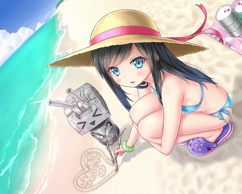 rensouhou-chan and asashio (kantai collection) drawn by gotou_hisashi