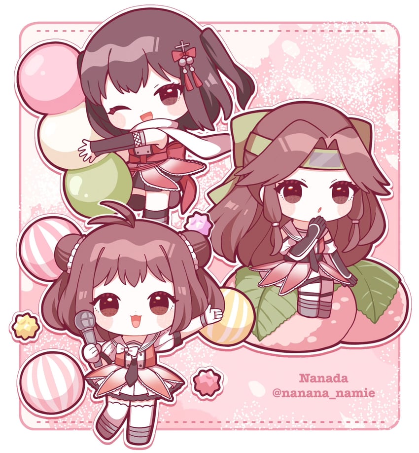 sendai, naka, and jintsuu (kantai collection) drawn by nada_namie