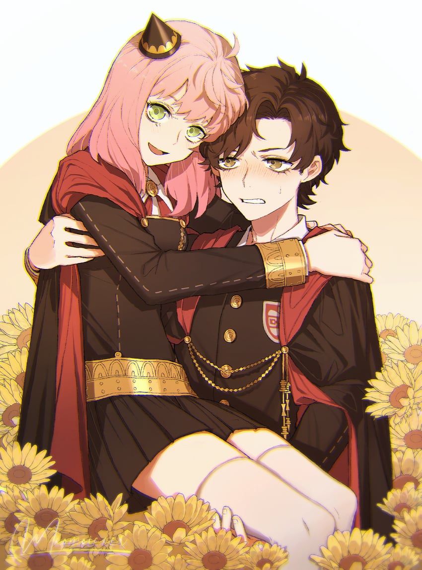 anya and damian desmond (spy x family) drawn by meomoicecr