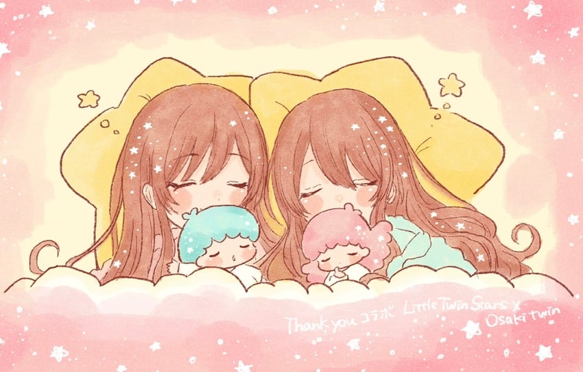 osaki amana, osaki tenka, lala, and kiki (idolmaster and 3 more) drawn by anam95