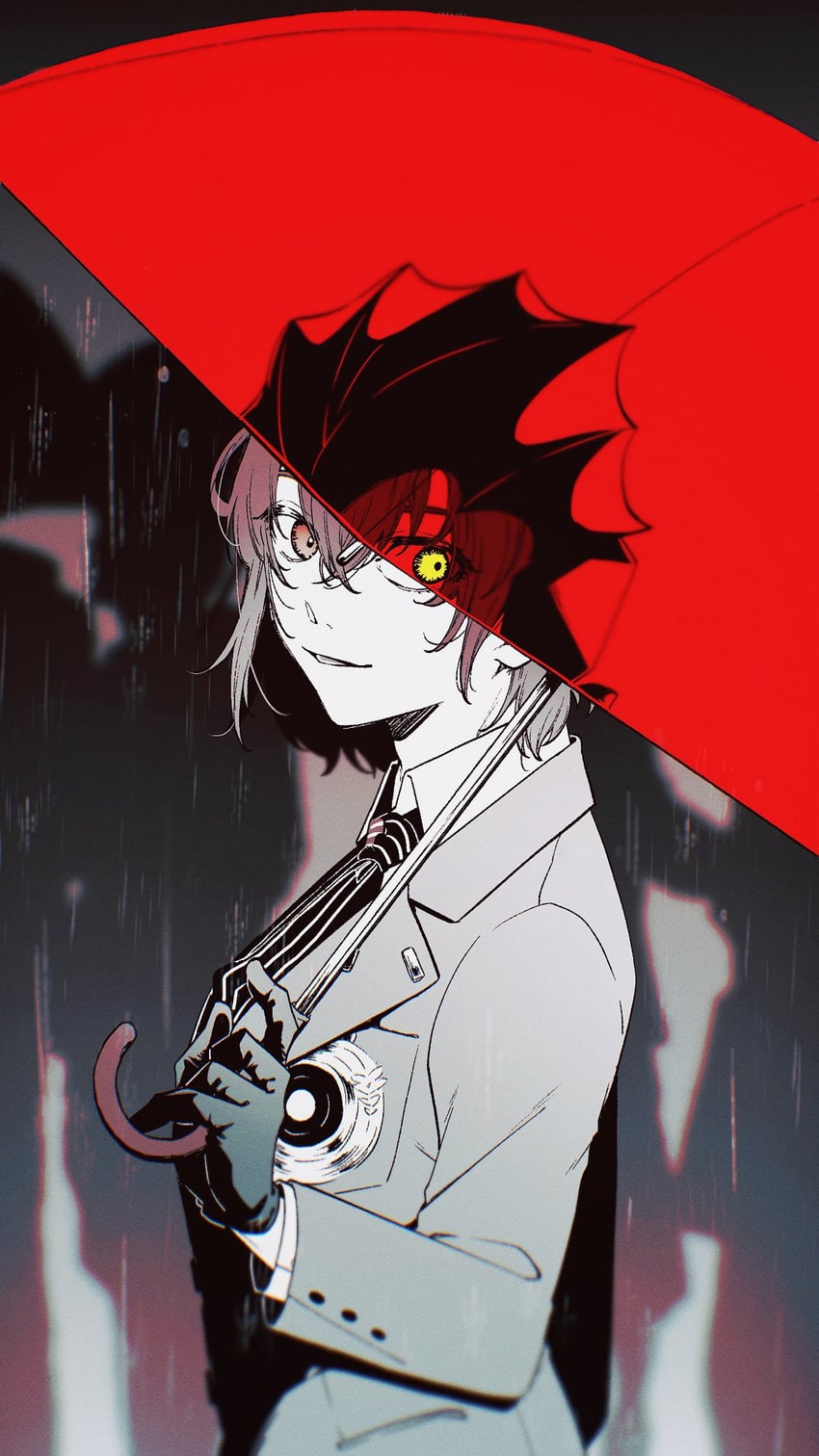 akechi gorou and black mask (persona and 2 more) drawn by twfm
