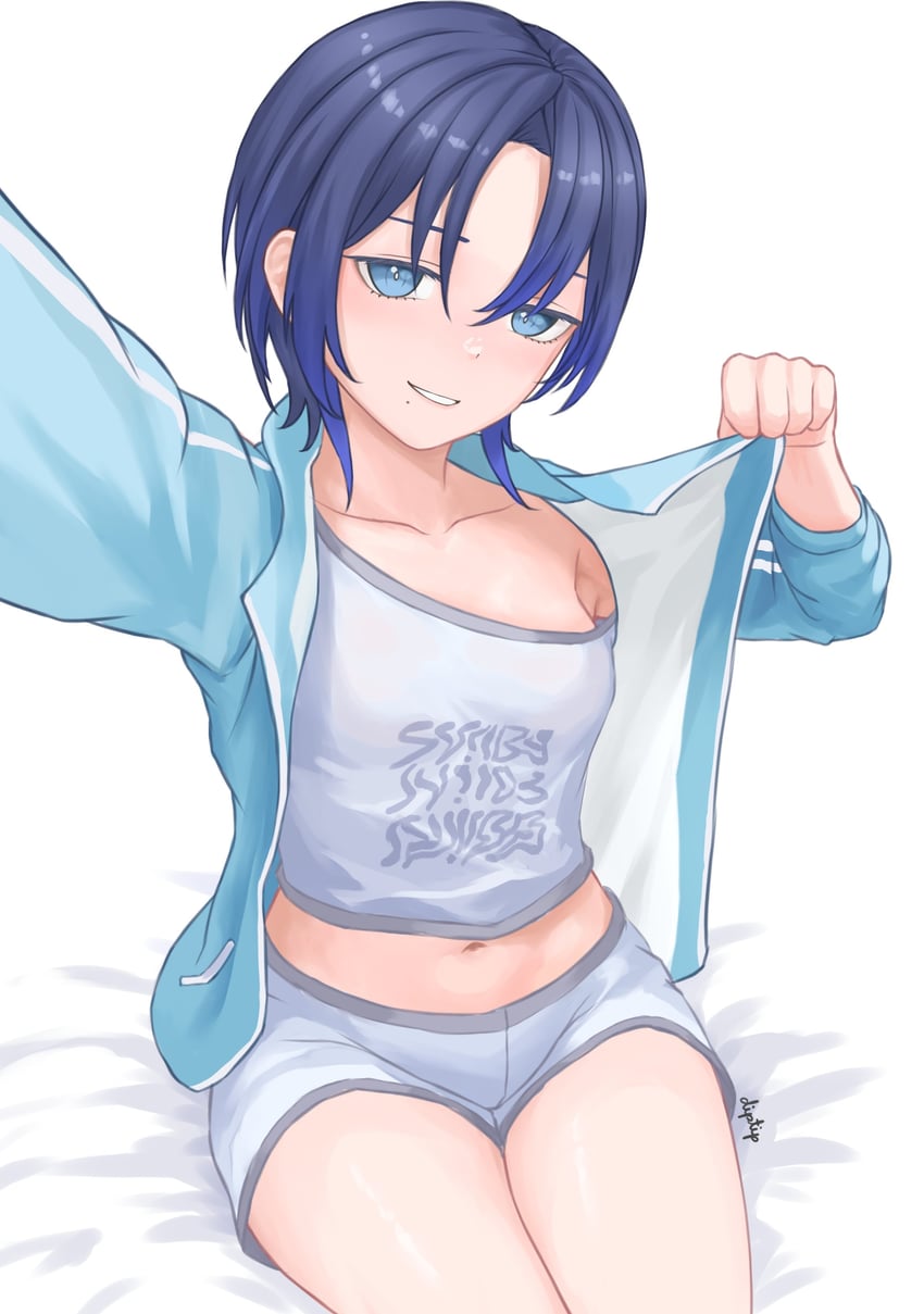 hiodoshi ao (hololive and 1 more) drawn by diptip