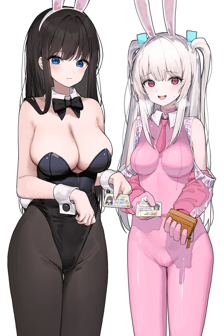 bunny girl and super bunny (original) drawn by dduck_kong