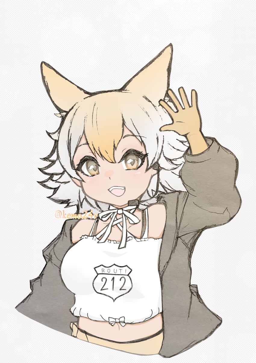 coyote (kemono friends and 1 more) drawn by kemo24vv