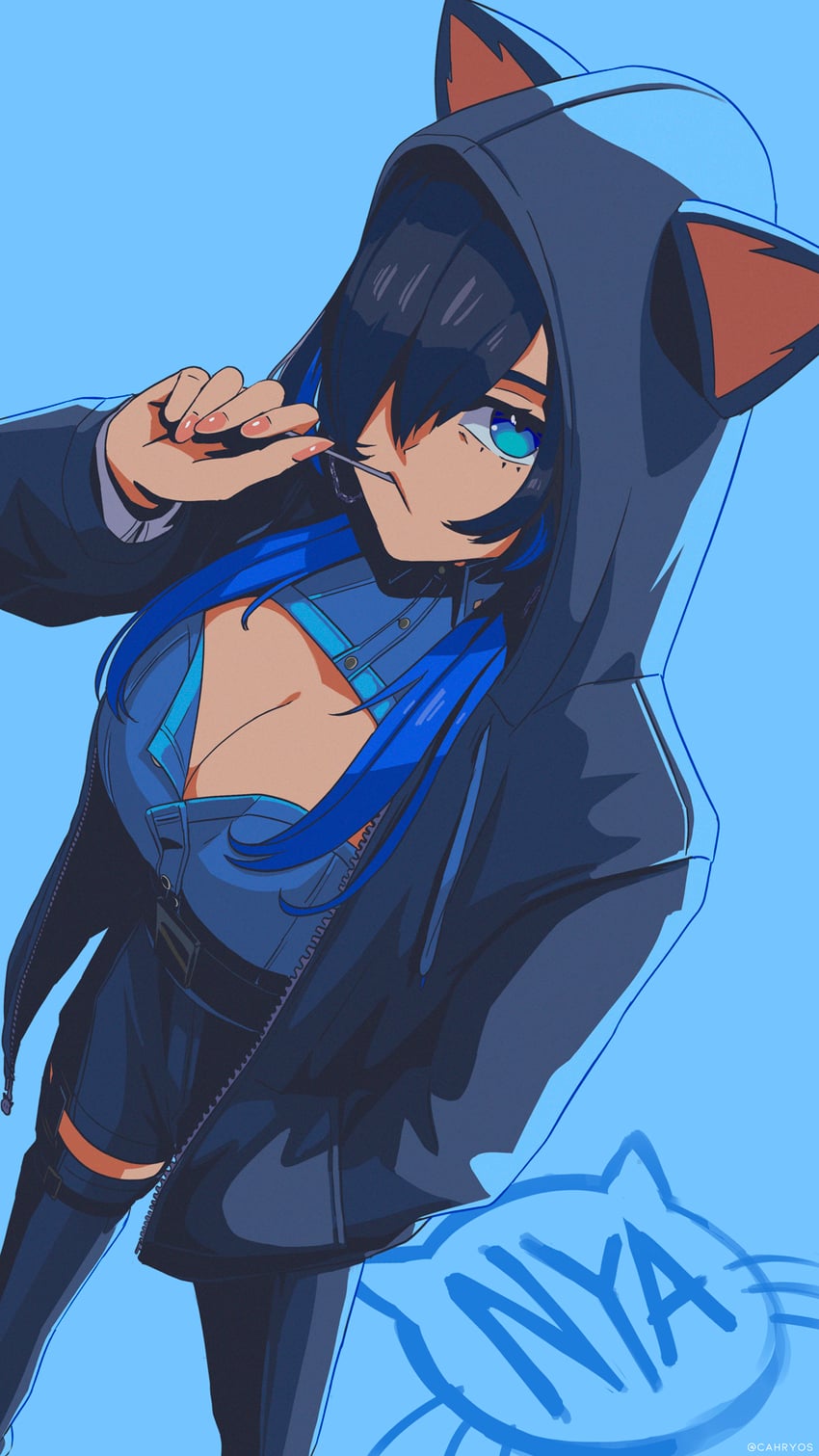 ouro kronii (hololive and 1 more) drawn by cahryos