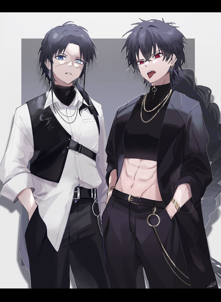 judal and ren hakuryuu (magi the labyrinth of magic) drawn by pepshi506
