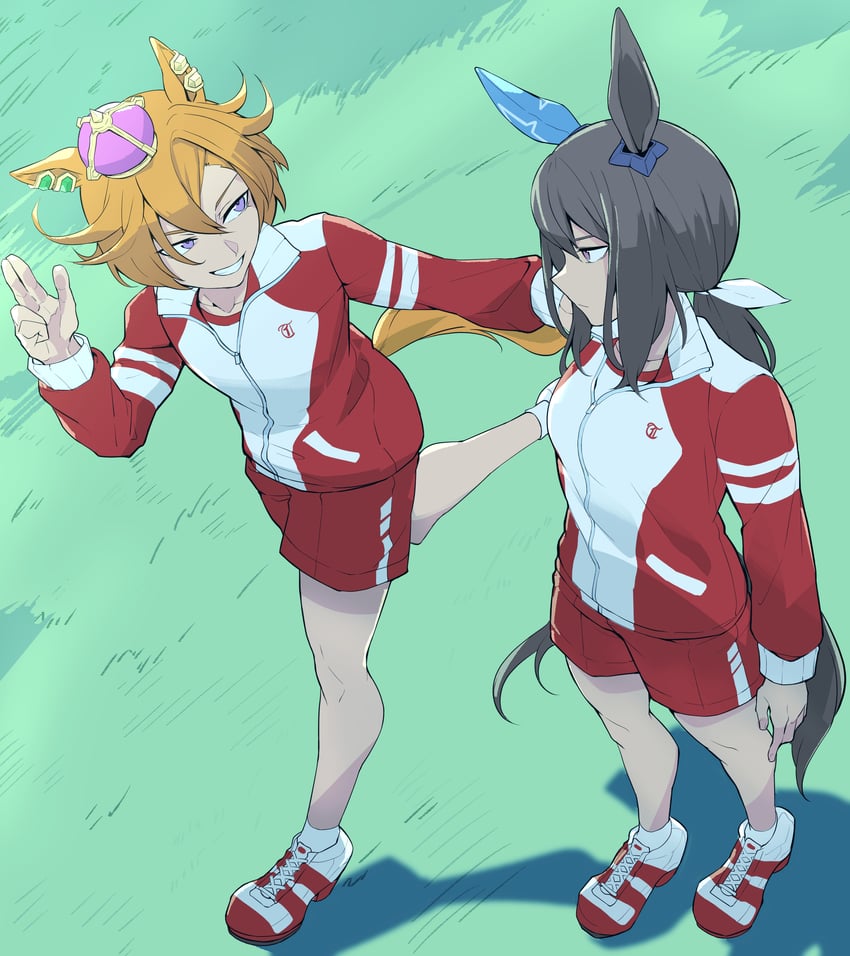 admire vega and t.m. opera o (umamusume) drawn by dogeyama_um
