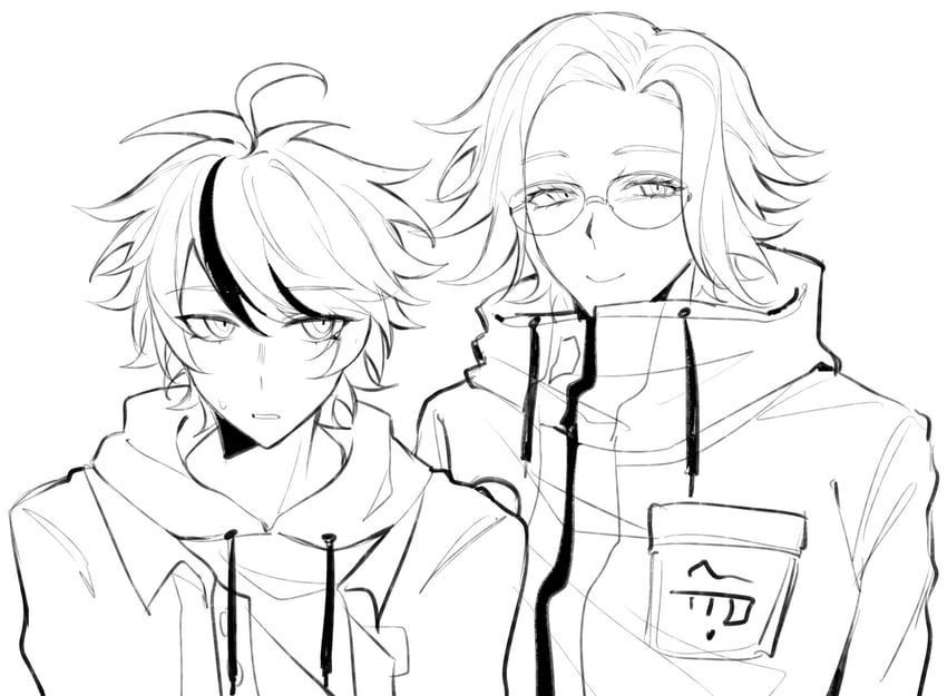 aotsuki eito and sumino takumi (the hundred line -last defense academy-) drawn by shatang20993556
