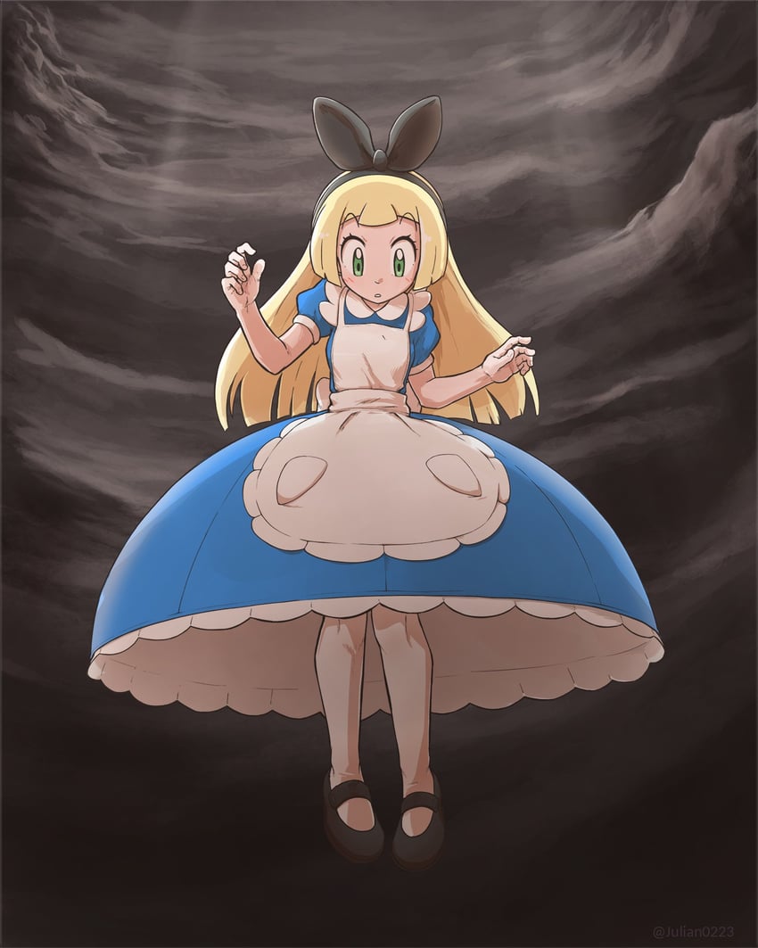 lillie and alice (pokemon and 2 more) drawn by julian0223