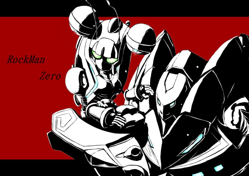 sol titanion and heat genblem (mega man and 2 more) drawn by kitsukine_tanu