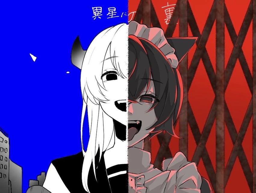 ura and isei (iyowa girls and 2 more) drawn by hanabukuro