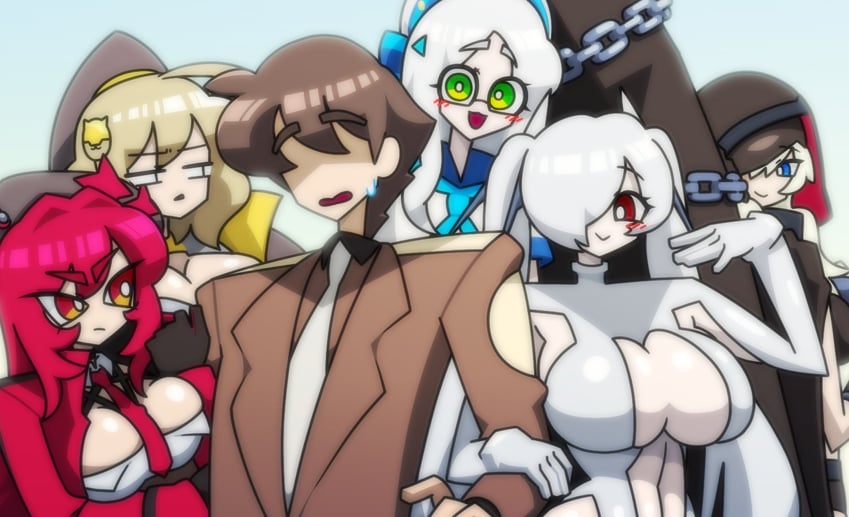 anis, rapi, commander, cinderella, neon, and 1 more (goddess of victory: nikke) drawn by kimharu_animation