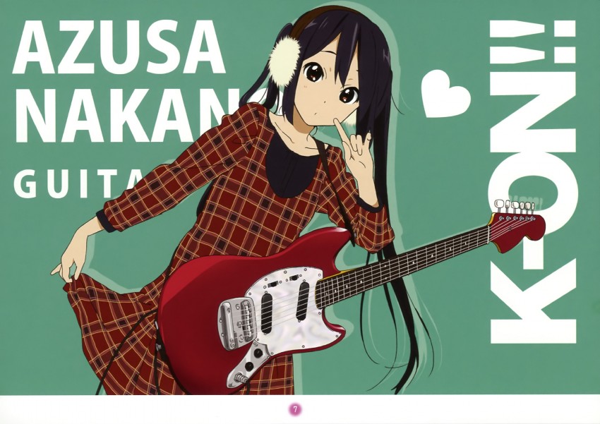 nakano azusa (k-on! and 1 more) drawn by horiguchi_yukiko