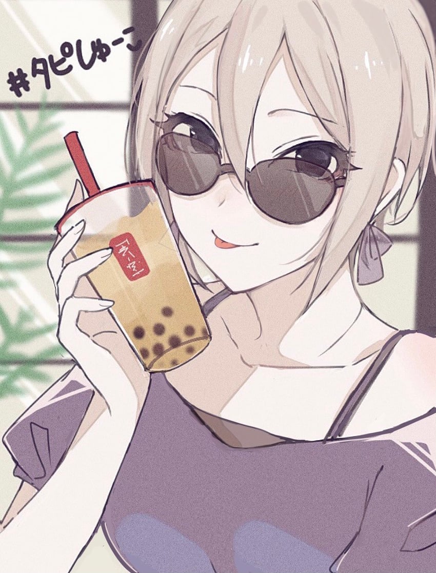 shiomi syuko (idolmaster and 1 more) drawn by mochipuyo_(nemu_i)