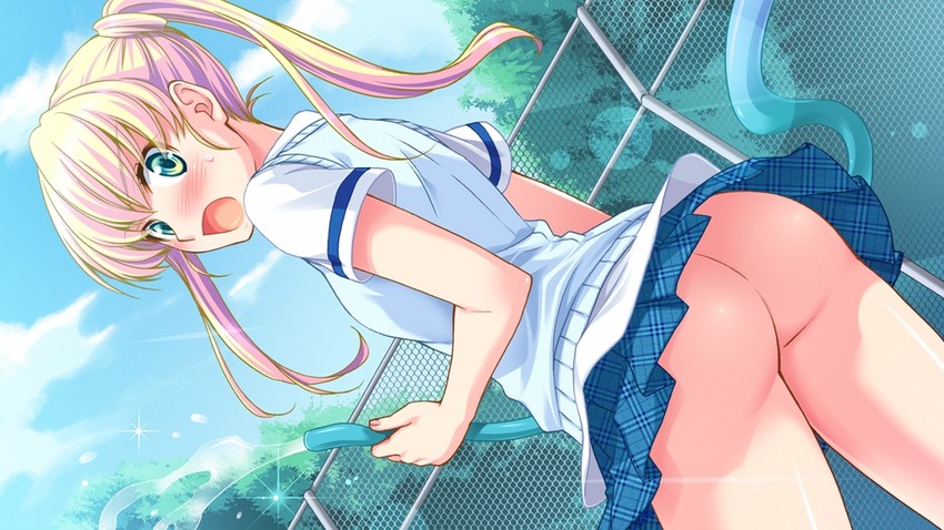 Panties blonde beach uniform