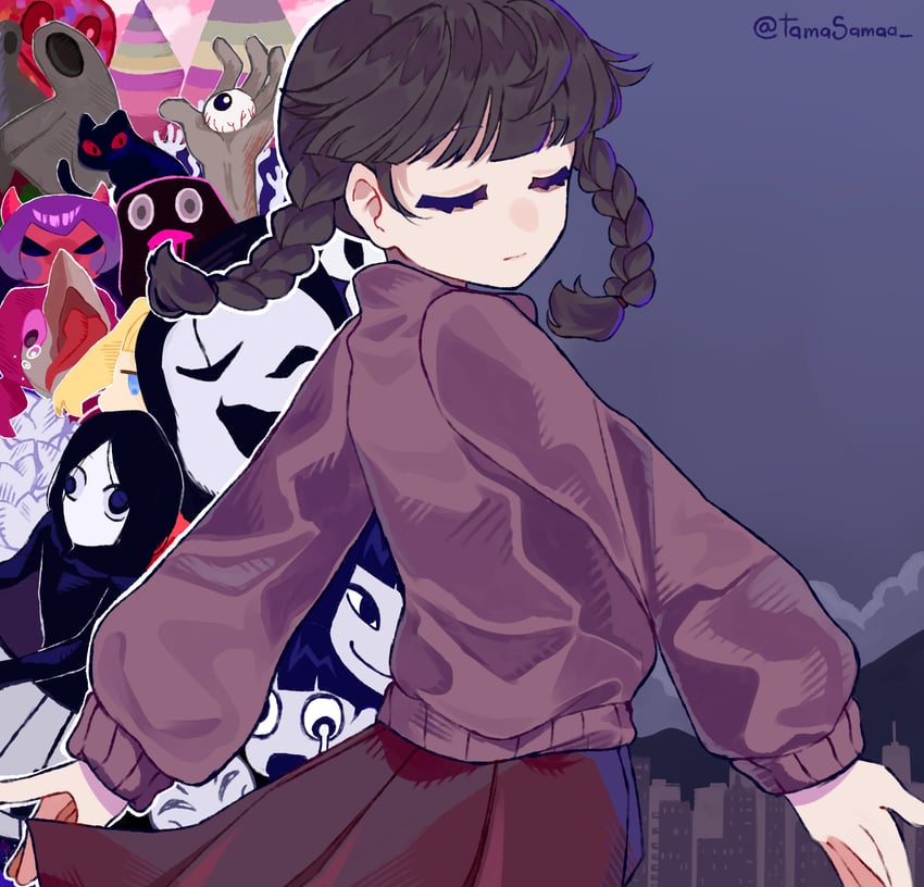 madotsuki, poniko, monoko, uboa, monoe, and 5 more (yume nikki) drawn by tamasamaa