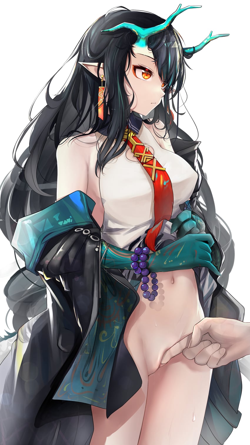 dusk (arknights) drawn by nopetroto