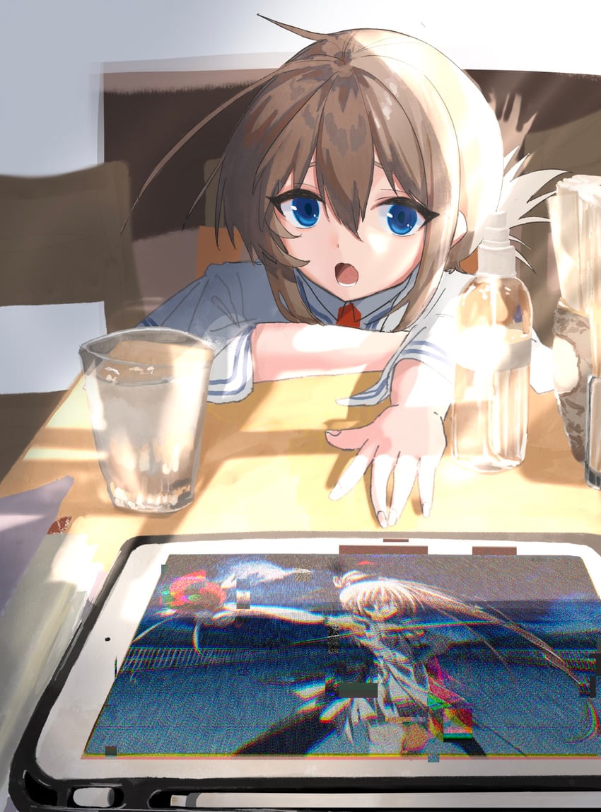 tachibana kimika and riruru (subarashiki hibi) drawn by thank_u_eroge