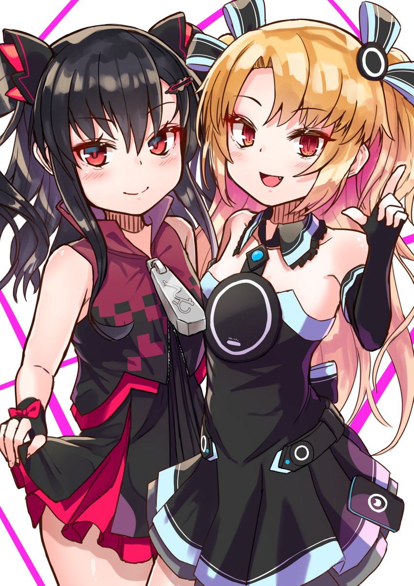 uni and akatsuki uni (neptune and 2 more) drawn by templus