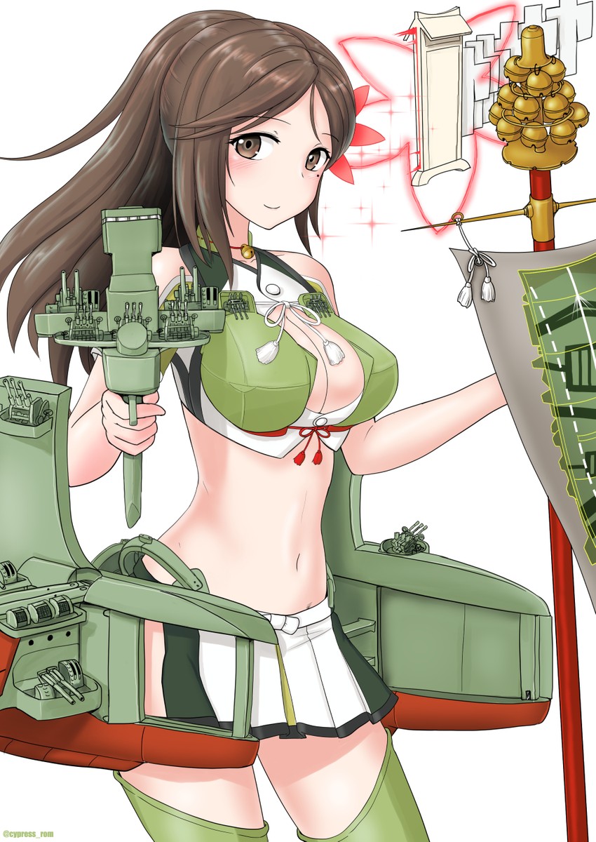 amagi and amagi kai (kantai collection) drawn by cypress_(hinokidou)