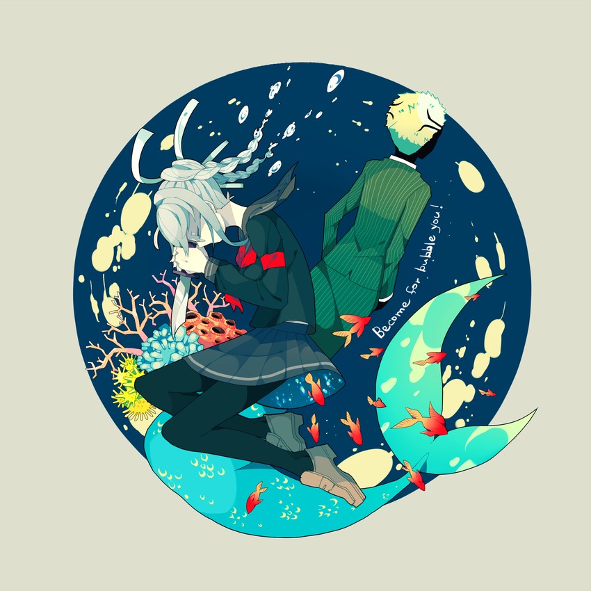 pekoyama peko and kuzuryu fuyuhiko (danganronpa and 1 more) drawn by nezu_(astarear)