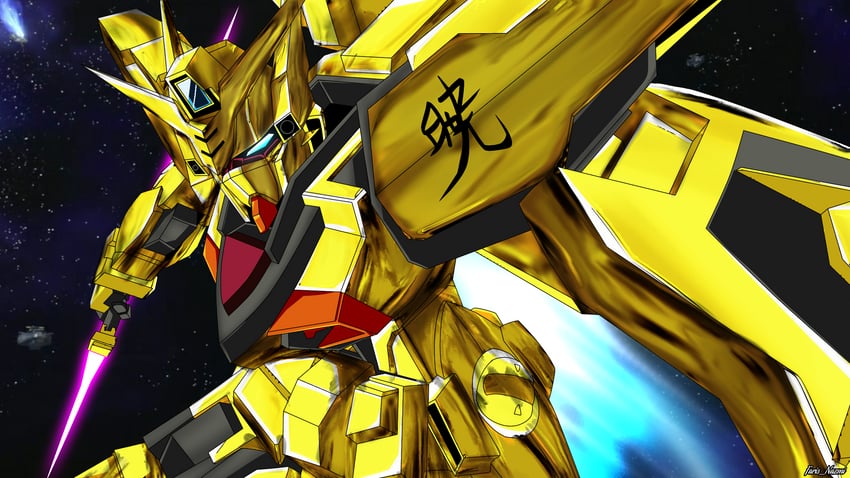 akatsuki gundam (gundam and 2 more) drawn by gundrass