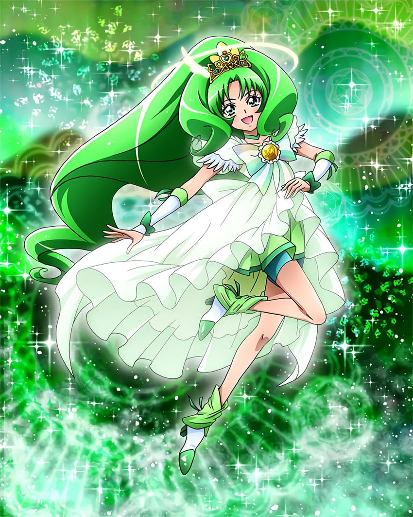 midorikawa nao and cure march (precure and 2 more) drawn by kawamura_toshie
