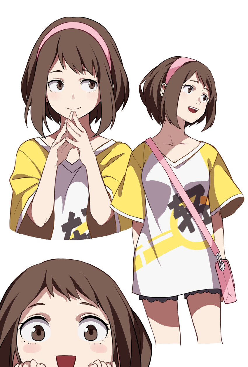 uraraka ochaco (boku no hero academia) drawn by shi_er_xian