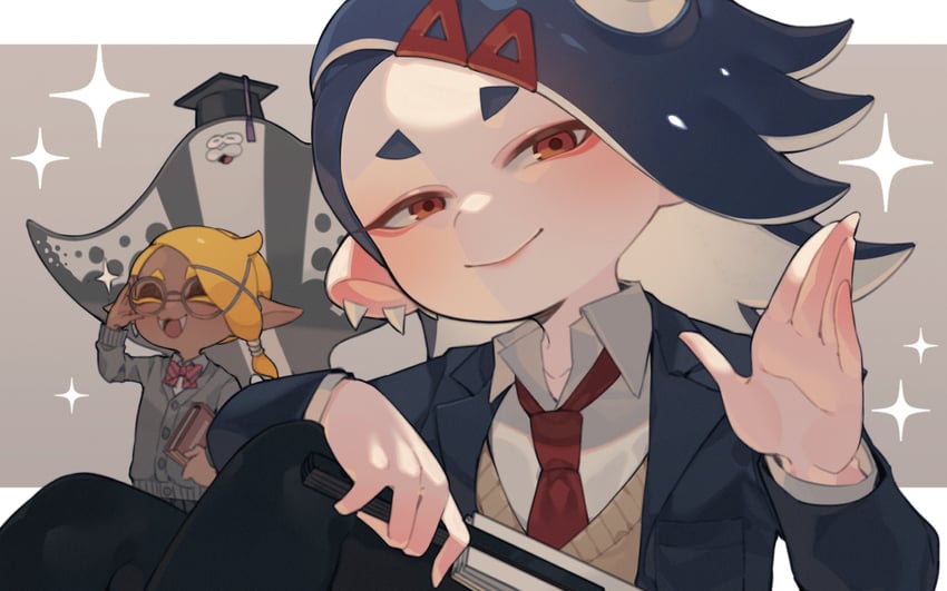 shiver, frye, and big man (splatoon and 1 more) drawn by prat_rat