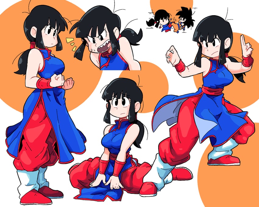 son goku and chi-chi (dragon ball) drawn by scott_malin