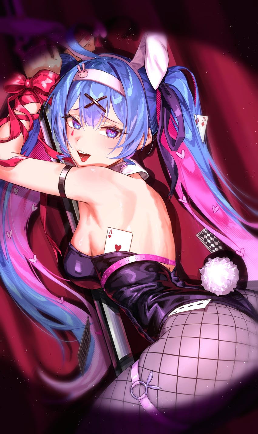 hatsune miku (vocaloid and 1 more) drawn by sake_(vzty5527)
