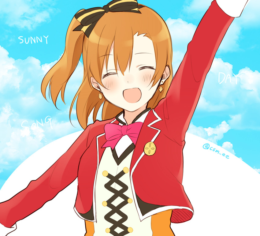 kosaka honoka (love live! and 2 more) drawn by chisumi