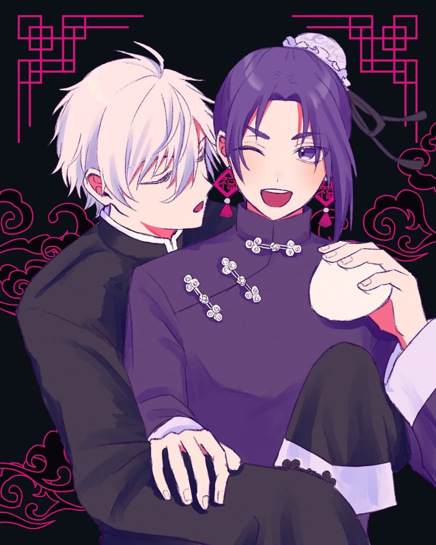nagi seishirou and mikage reo (blue lock) drawn by iosi2xxx