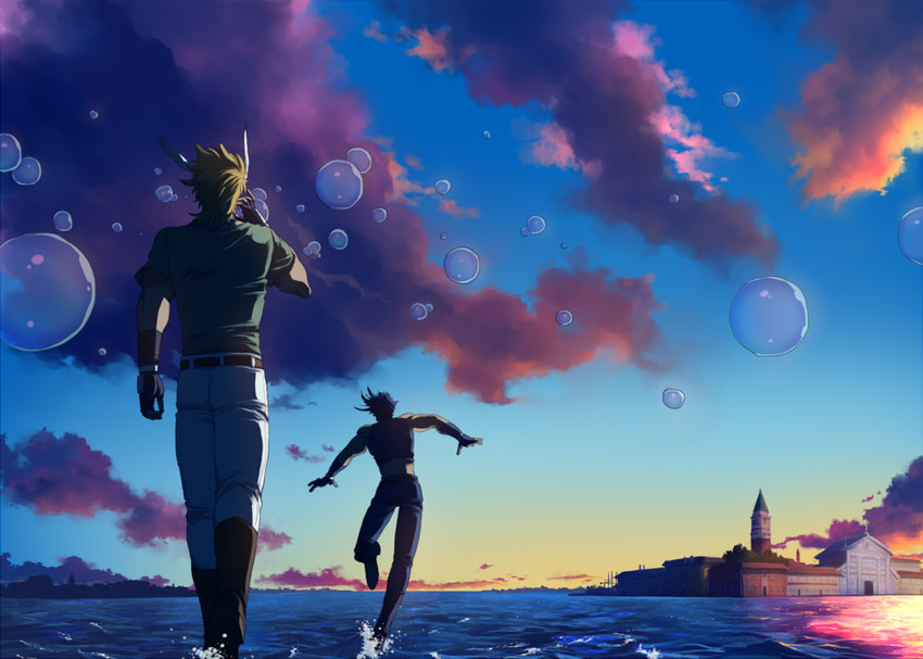 joseph joestar and caesar anthonio zeppeli (jojo no kimyou na bouken and 1 more) drawn by itaru_souga