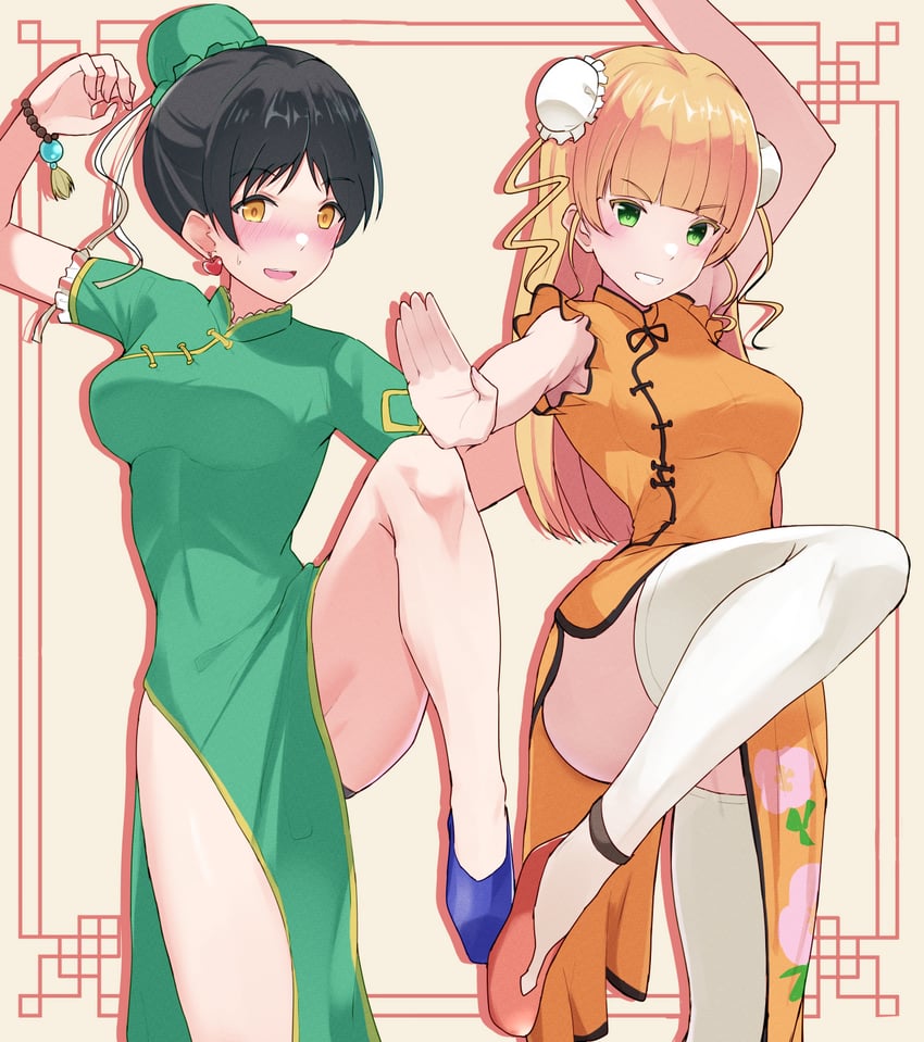 heanna sumire and hazuki ren (love live! and 1 more) drawn by burasuko