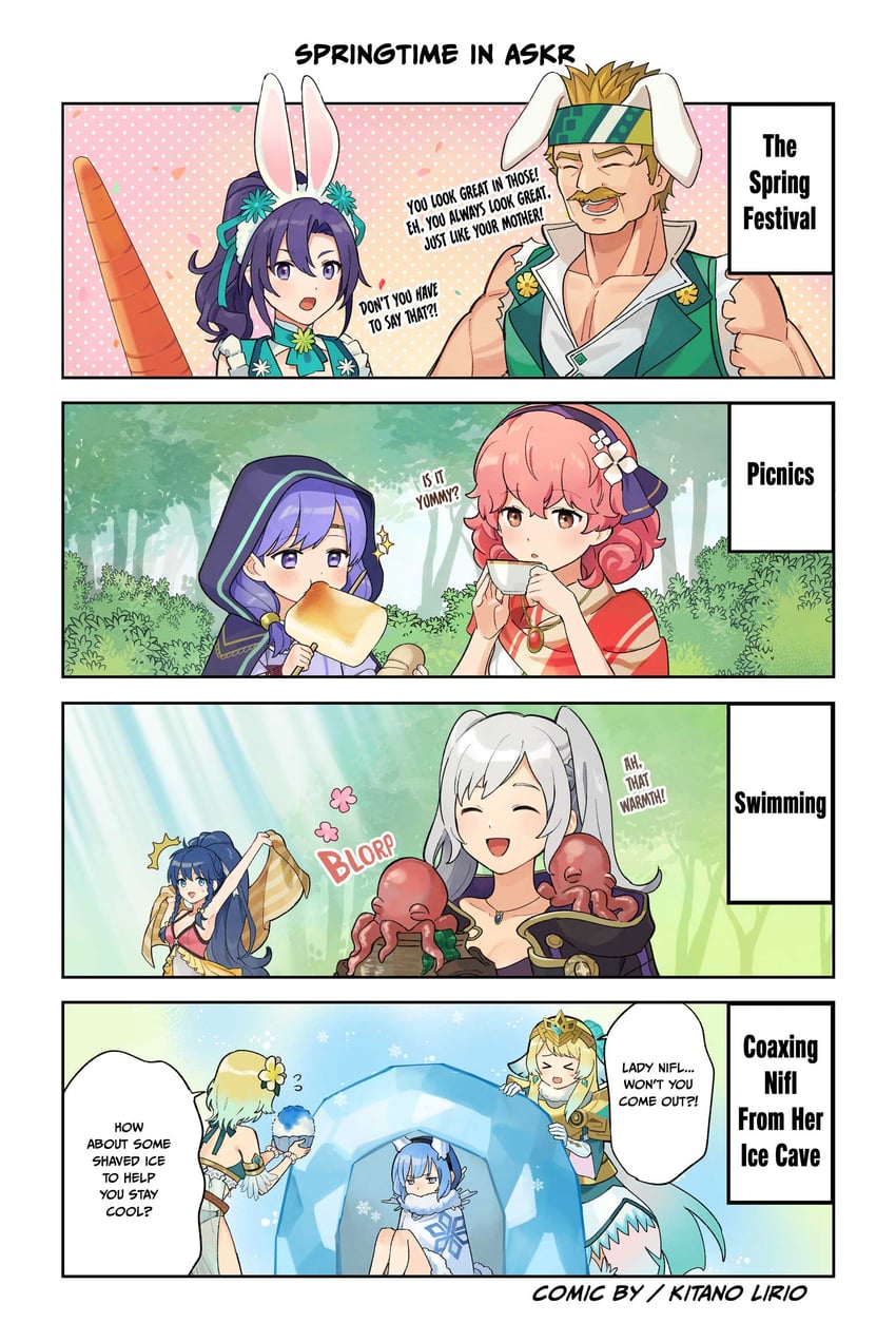 female robin, fjorm, tana, fir, genny, and 3 more (fire emblem and 6 more)