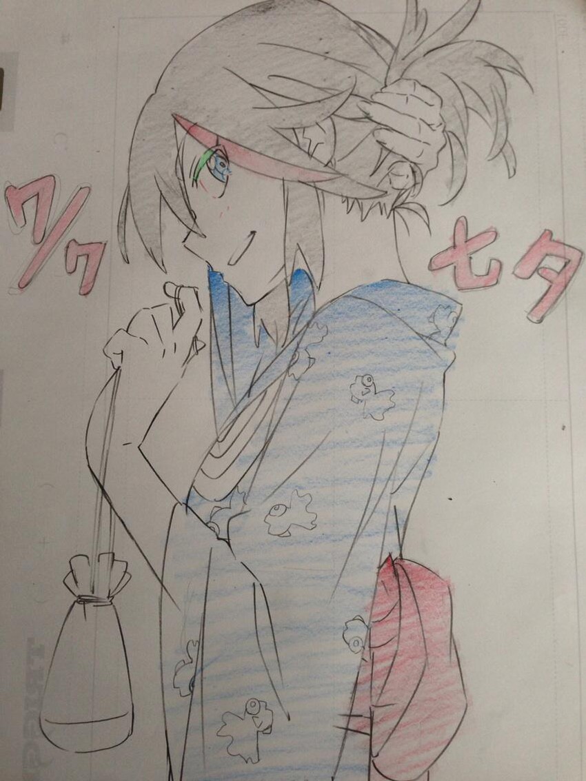 matoi ryuuko and senketsu (kill la kill) drawn by saitou_kengo