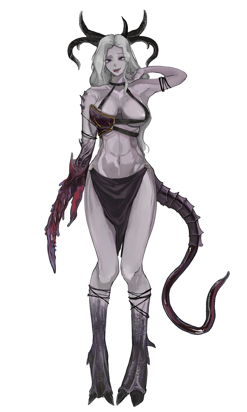 slaanesh (warhammer 40k and 1 more) drawn by kkghost_tv