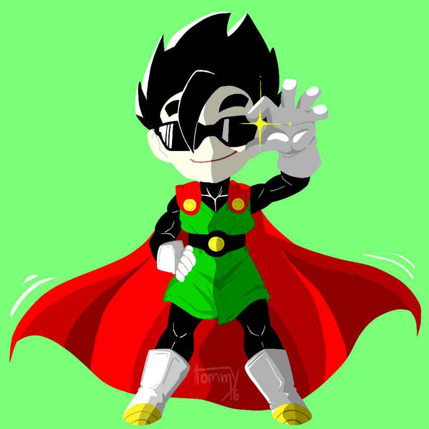 son gohan and great saiyaman (dragon ball and 1 more) drawn by galaxzzi