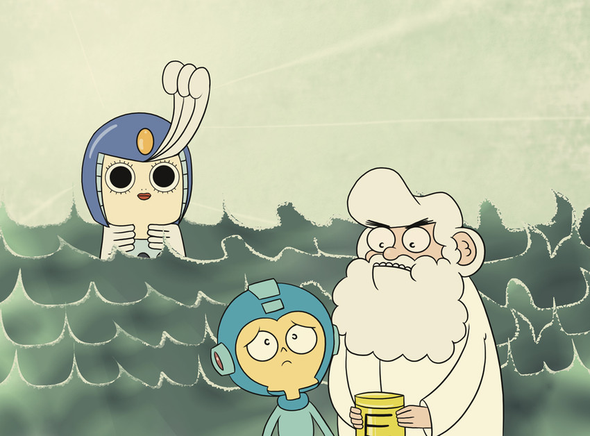 mega man, dr. light, and splash woman (mega man and 2 more) drawn by hyoumaru