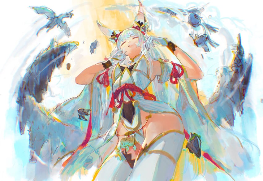 nia (xenoblade chronicles and 1 more) drawn by daible