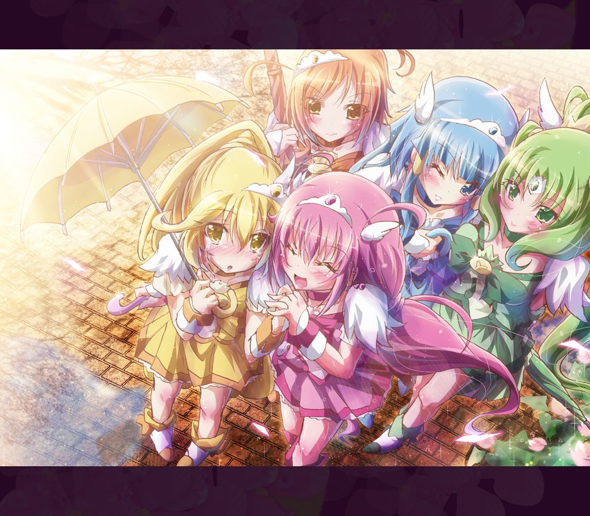midorikawa nao, kise yayoi, aoki reika, hino akane, hoshizora miyuki, and 5 more (precure and 1 more) drawn by inoshishi_(ikatomo)