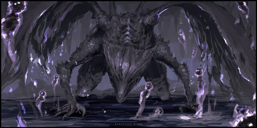 darkeater midir (dark souls and 1 more) drawn by ibuo_(ibukht1015)