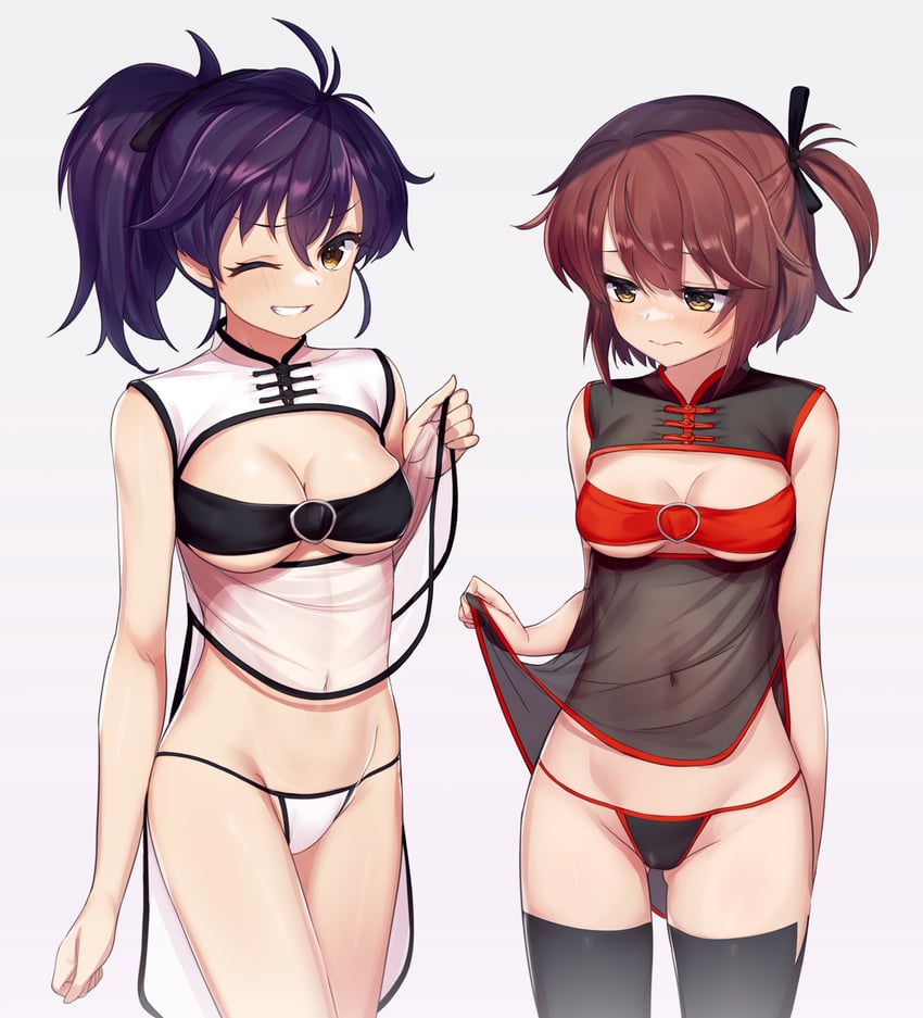 etou kanami and etou minato (toji no miko) drawn by minutachi