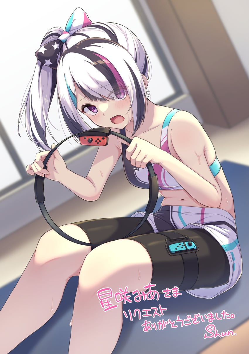 hoshizaki mia (indie virtual youtuber and 1 more) drawn by shun_(b.c)