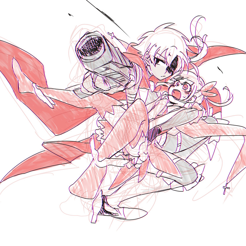 illyasviel von einzbern, emiya kiritsugu, and prisma illya (fate and 1 more) drawn by matsuringo