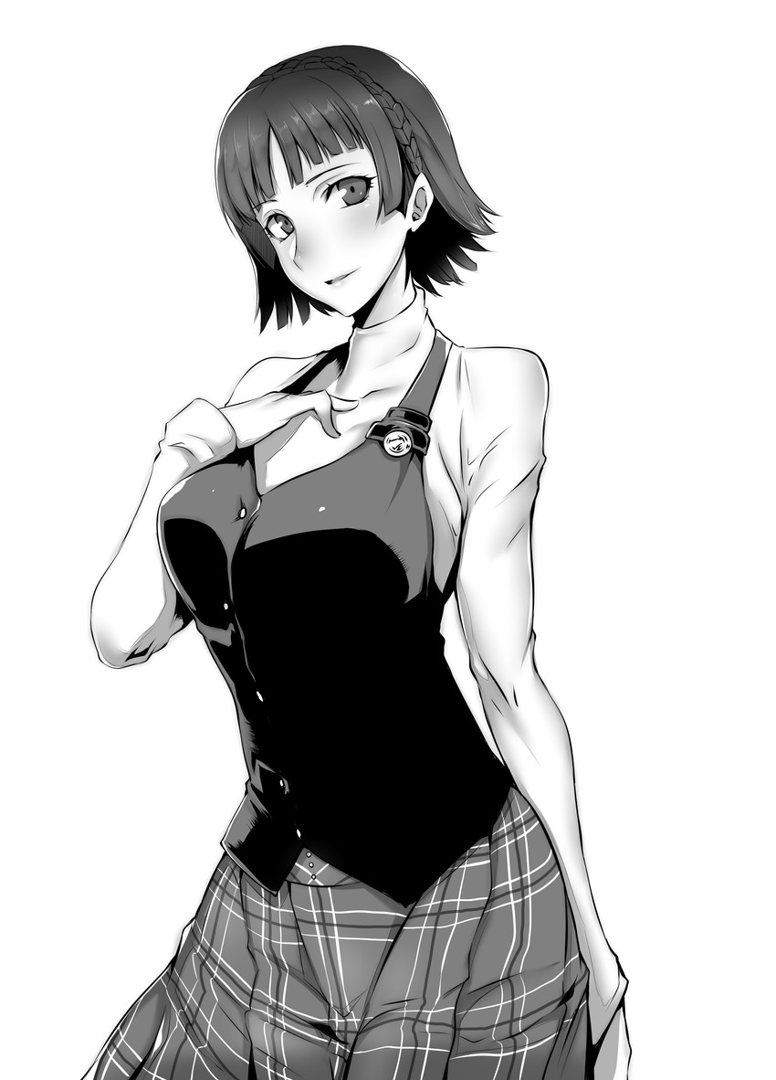 niijima makoto (persona and 1 more) drawn by gggg